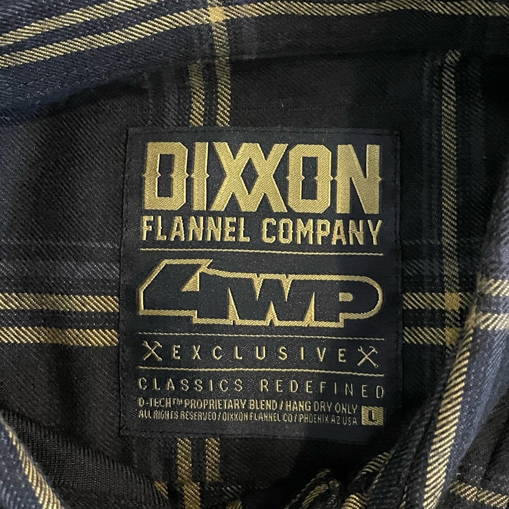 Dixxon 4WP collaboration flannel. Large.